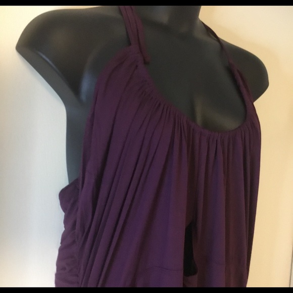 ASOS CURVE RUCHED MIDI DRESS WITH CUT OUT - Picture 2 of 8